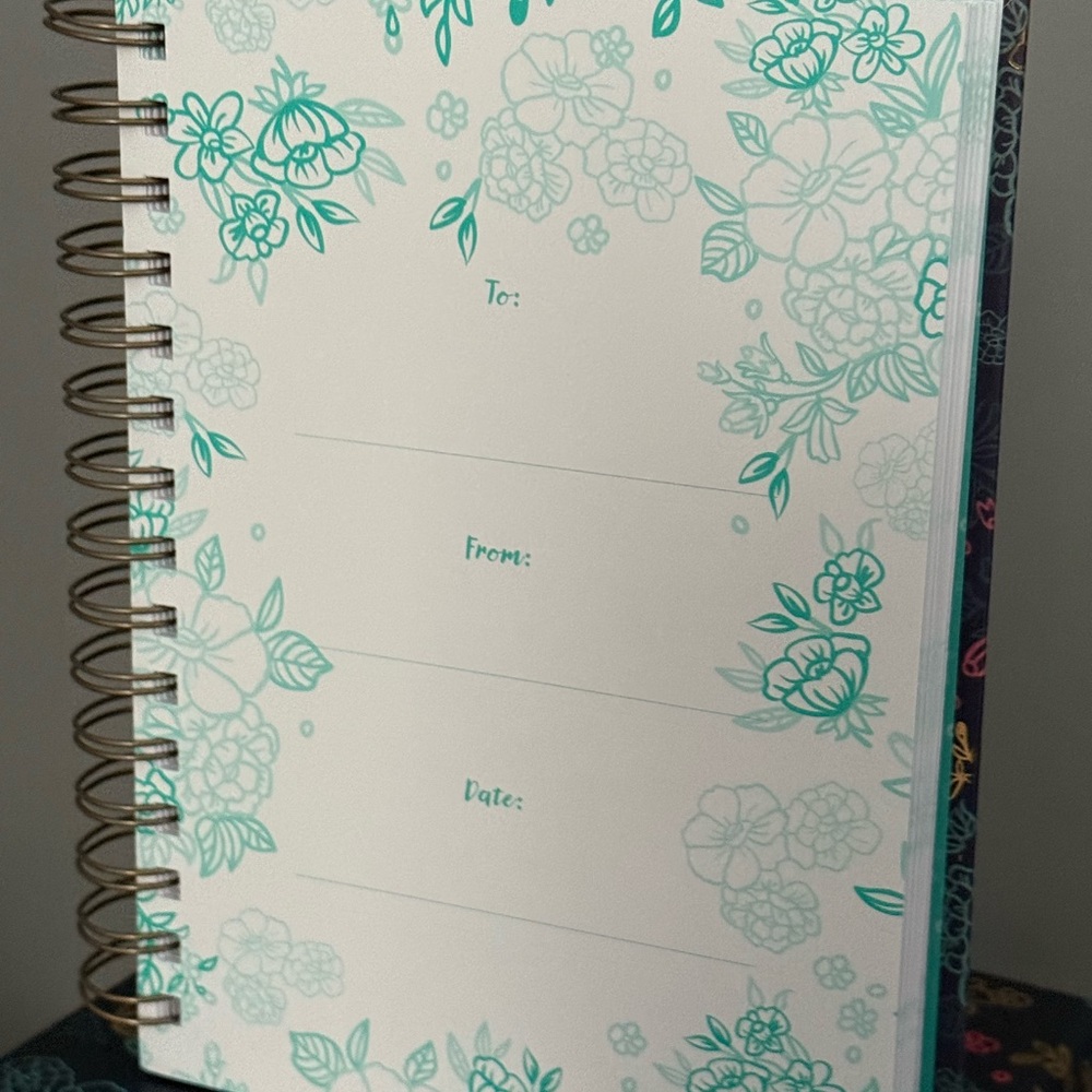 Floral Inspirational Notebook & Mug Set - Navy - Picture 5 of 8